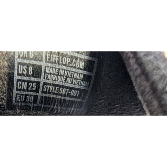 FitFlop NOVY Rhinestone Sandals Womens 8 Sandals Suede Thong Toe-Post - Picture 8 of 8